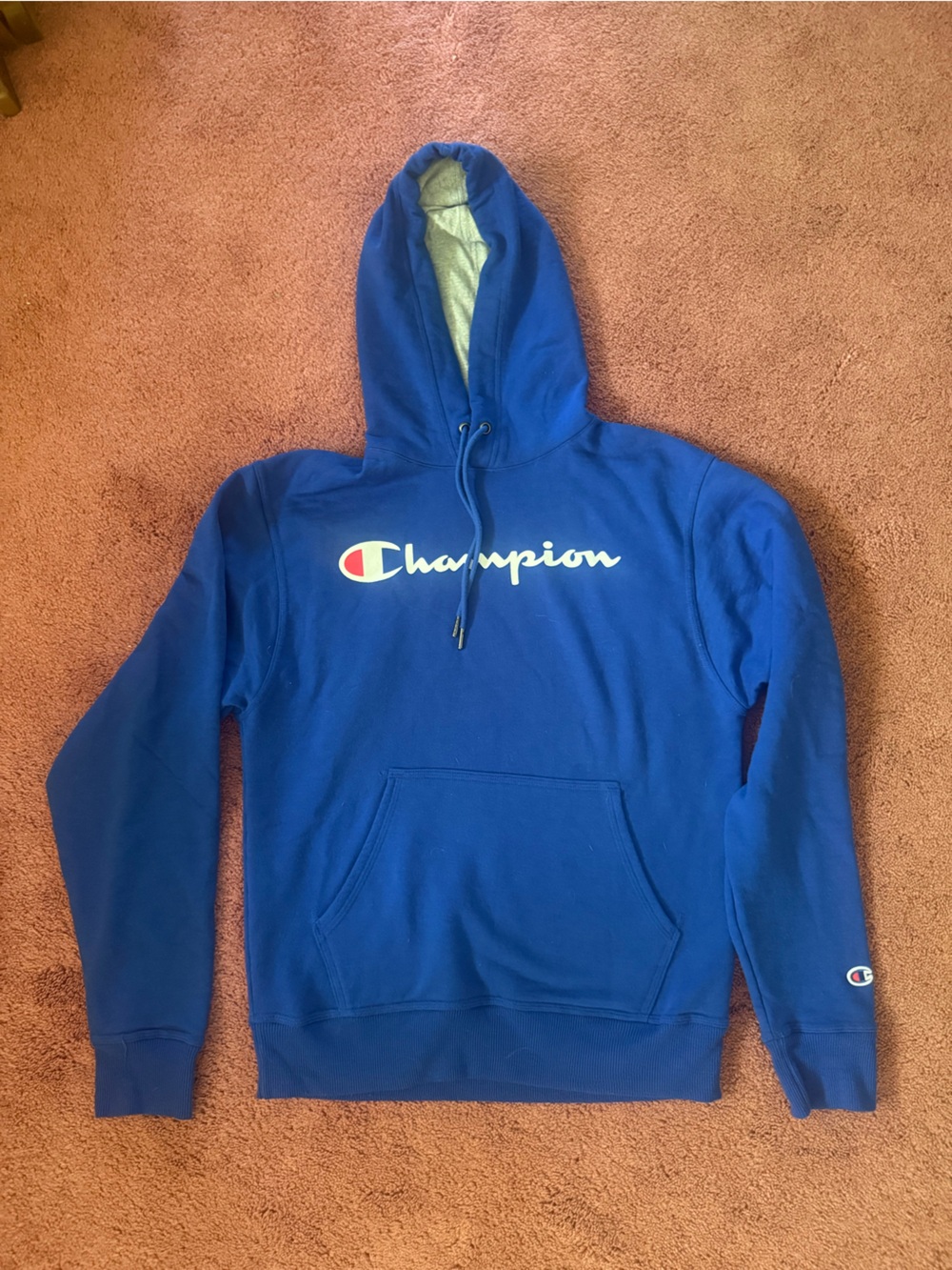 Champion Blue Logo Hoodie